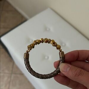 Alex and Ani Gold and Brown Bracelet